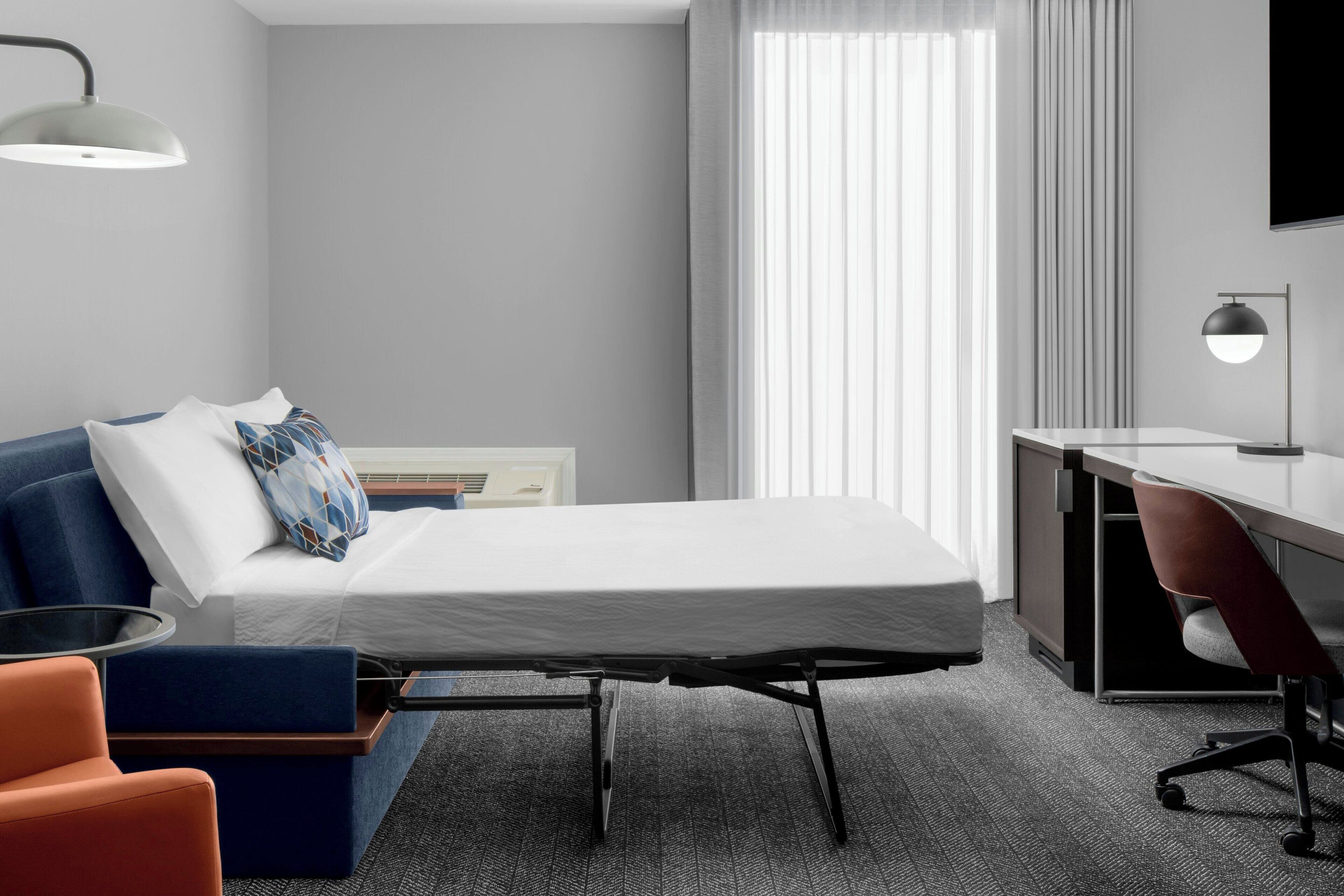Pillow-top beds, in-room safe, desk, blackout curtains