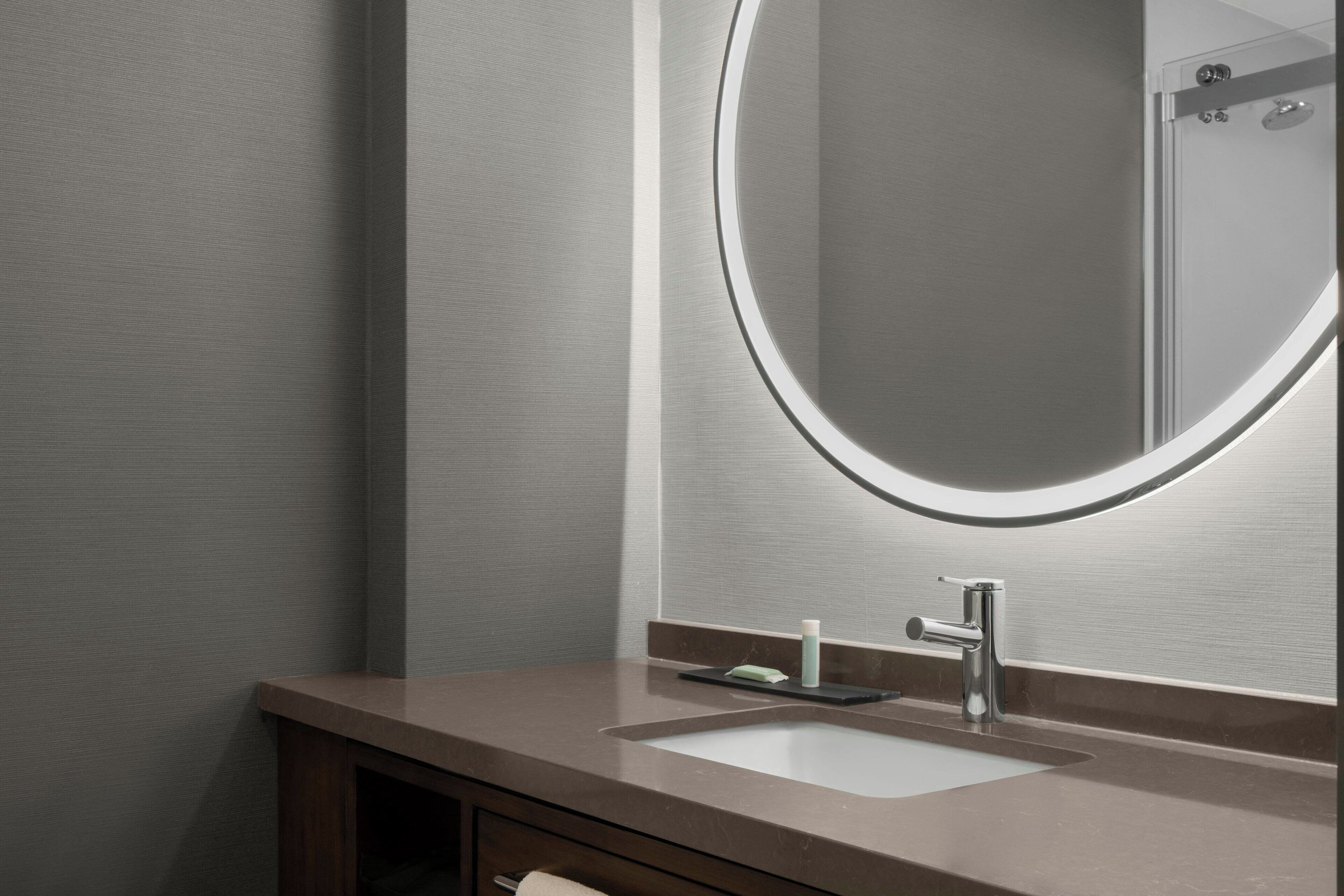 free toiletries, hair dryer, towels