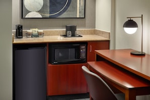 Microwave, coffee/tea maker