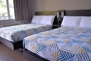 Standard Room, 2 Queen Beds, Non Smoking | Free WiFi, bed sheets