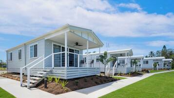 Deluxe Bungalow, 2 Bedrooms | Premium bedding, in-room safe, blackout drapes, iron/ironing board
