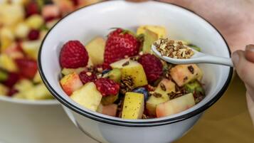 Daily buffet breakfast for a fee