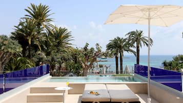 尊荣双人房, 私人游泳池, 海景 (Oasis, VIP Lounge Included) | 客房景观