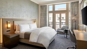 1 bedroom, premium bedding, down comforters, pillowtop beds