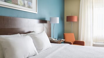 Premium bedding, pillowtop beds, in-room safe, desk