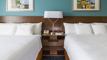 Premium bedding, pillowtop beds, in-room safe, desk