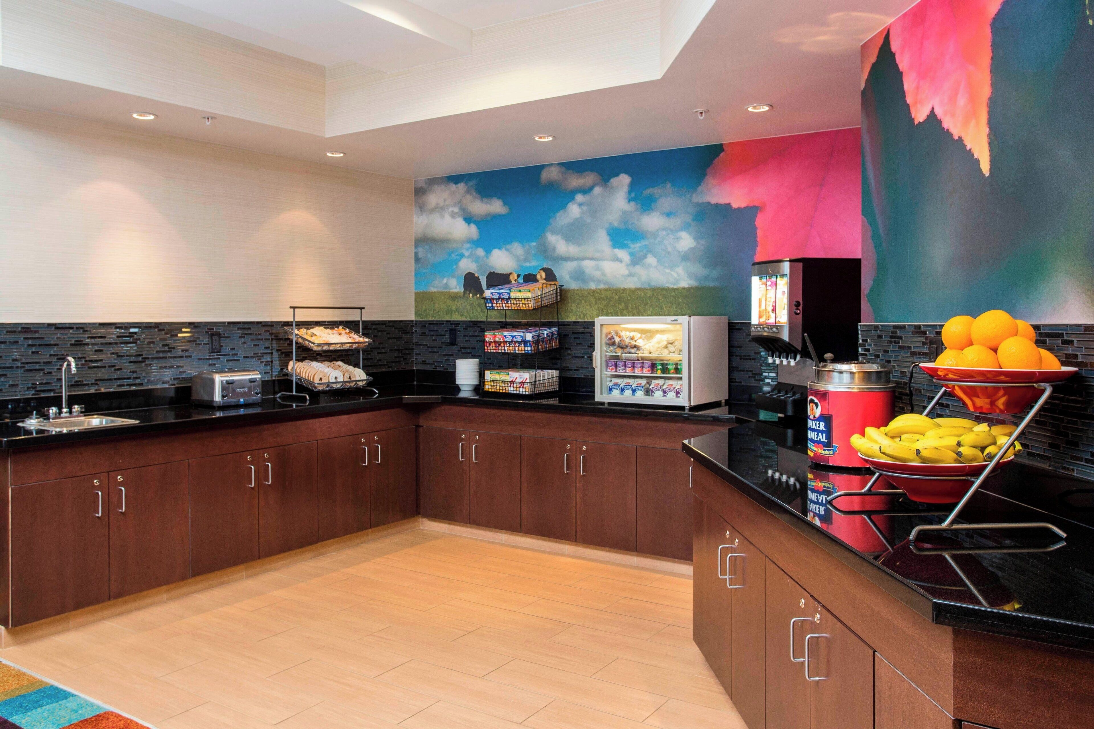 free daily buffet breakfast