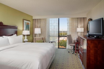Premium bedding, down comforters, pillowtop beds, in-room safe at Charleston Marriott