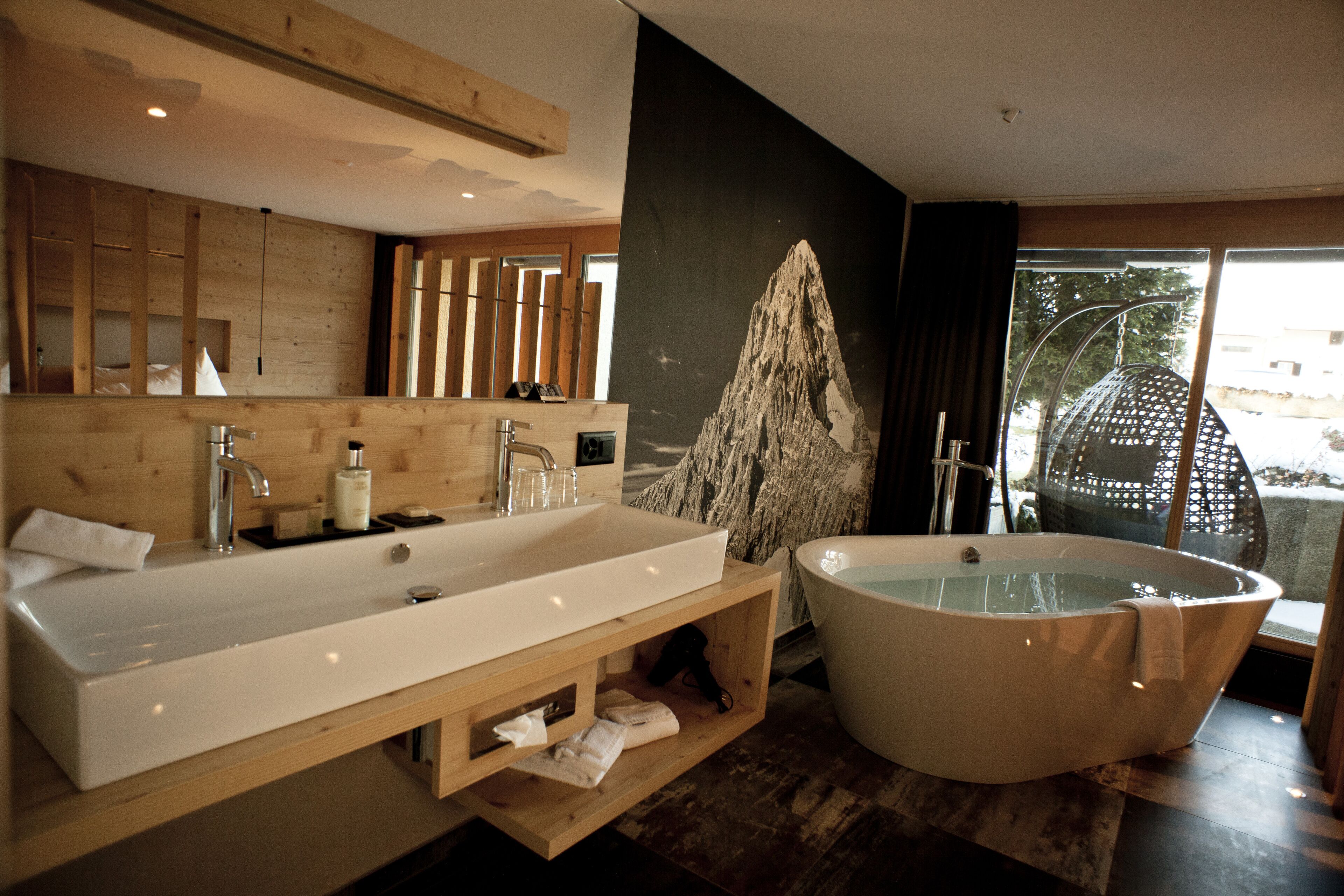 junior suite west | bathroom | separate bathtub and shower, deep-soaking bathtub