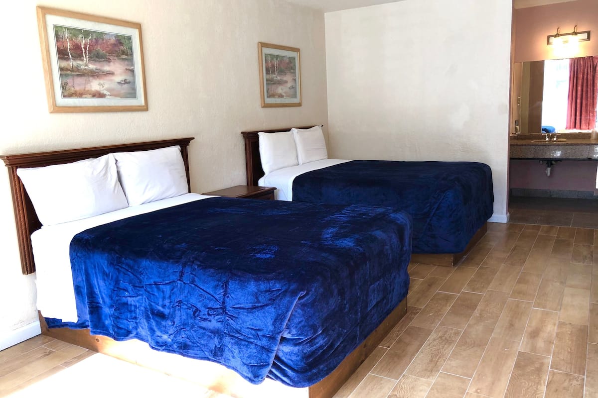 Standard Double Room, 2 Double Beds | In-room safe, blackout curtains, iron/ironing board