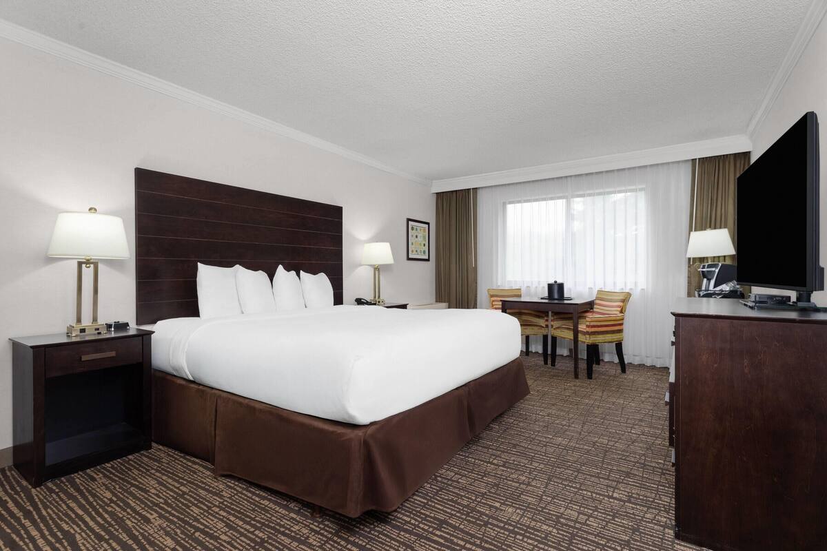 Room, 1 King Bed, Accessible, Non Smoking (Mobility, Roll-in Shower) | Premium bedding, in-room safe, desk, soundproofing