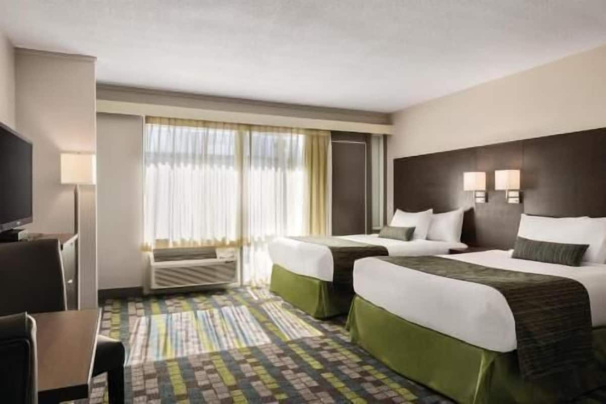 Desk, blackout curtains, iron/ironing board, free cots/infant beds