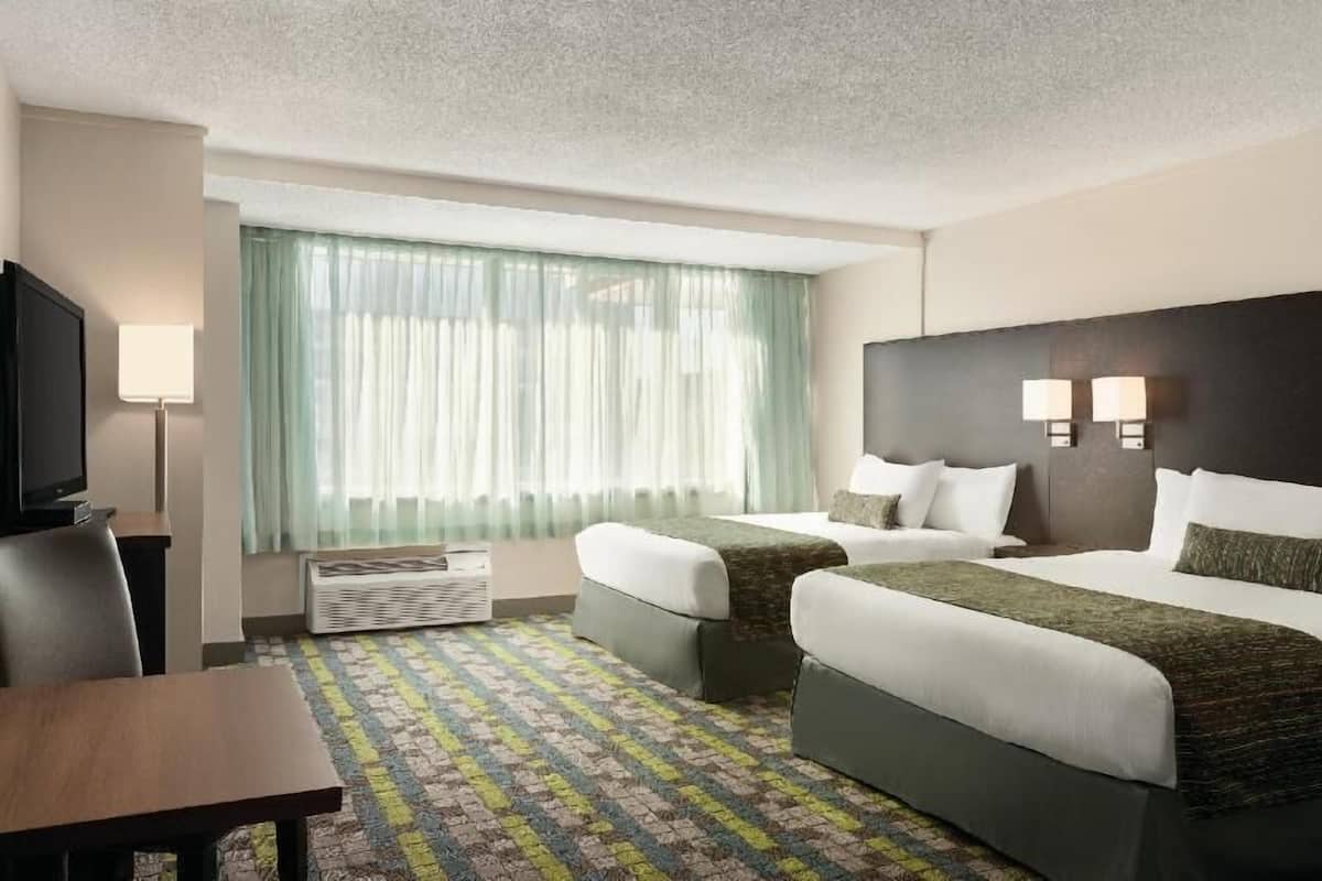 Desk, blackout curtains, iron/ironing board, free cots/infant beds