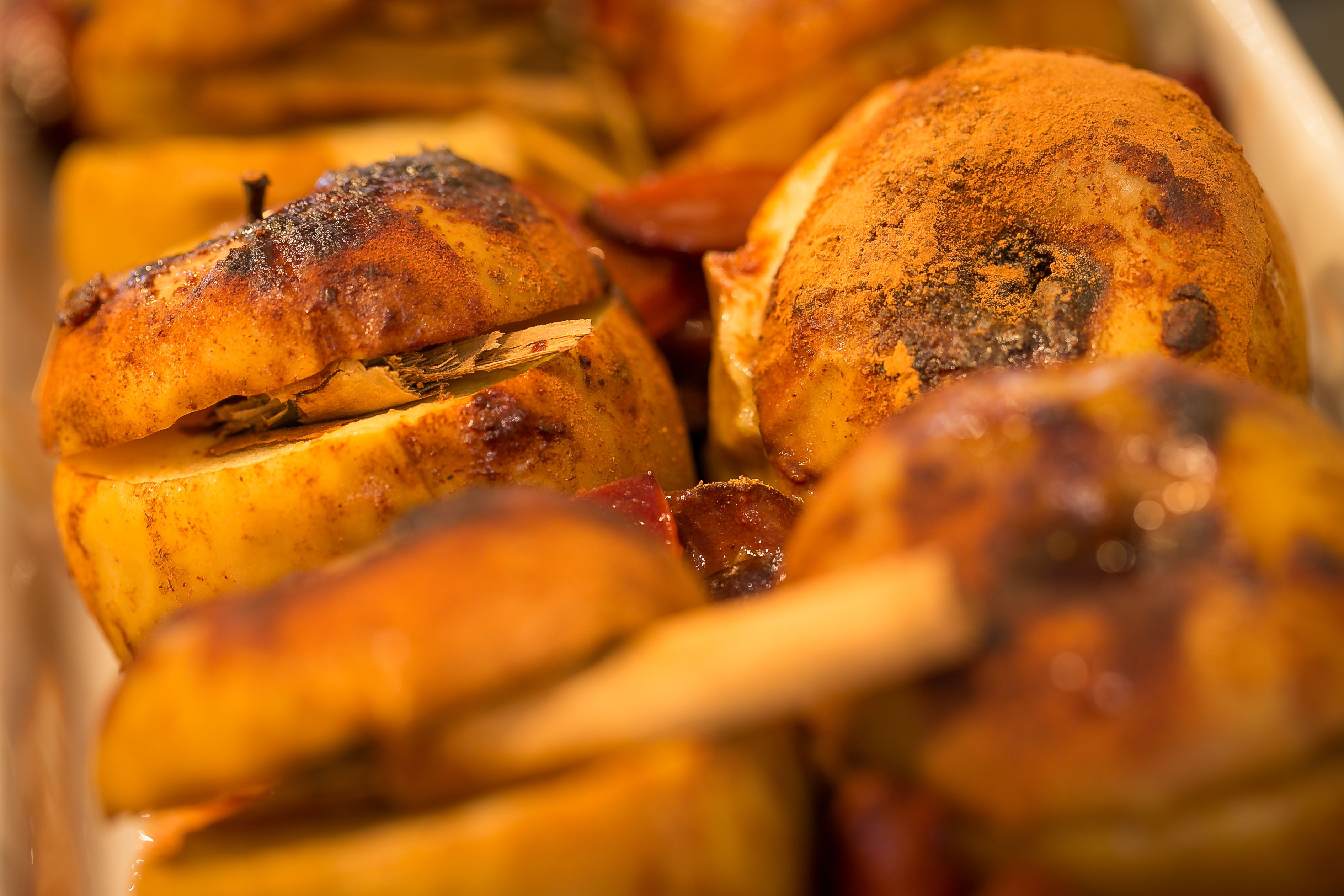 Roasted chicken with herbs and spices.