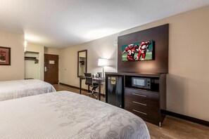 Blackout curtains, free cots/infant beds, rollaway beds, free WiFi