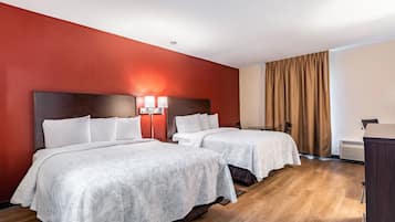 Blackout curtains, free cots/infant beds, rollaway beds, free WiFi