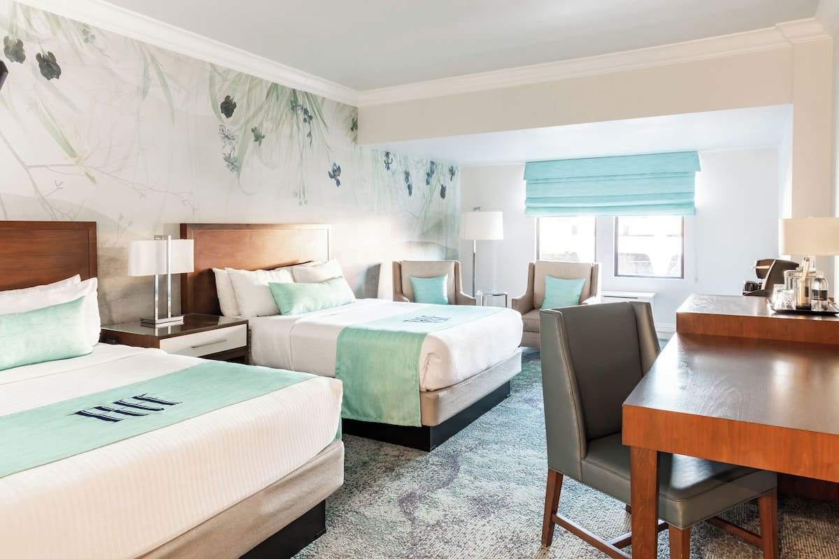 Deluxe Room, 2 Double Beds | 1 bedroom, premium bedding, in-room safe, desk
