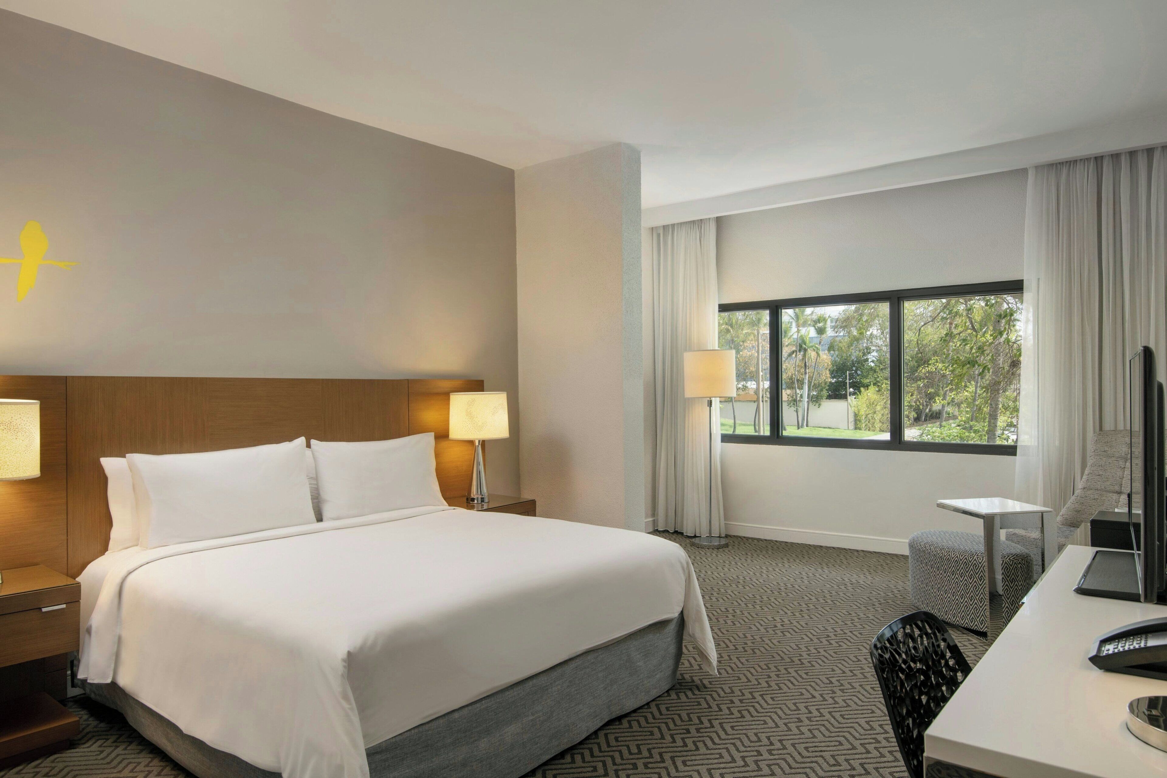 Premium bedding, minibar, in-room safe, desk