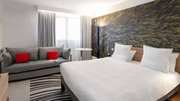 Luxe beddengoed, een kluis op de kamer, verduisterende gordijnen
