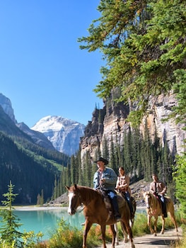 Horseback riding at Fairmont Chateau Lake Louise