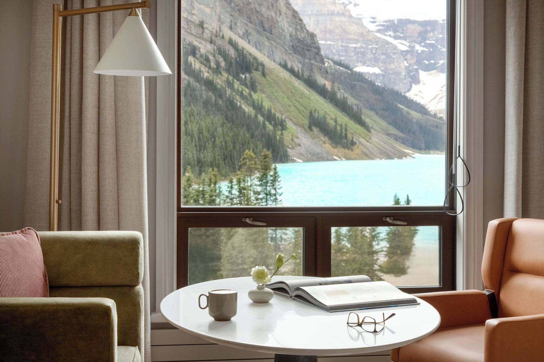 Deluxe Room, 1 King Bed, Bathtub Grab Bars (Mount Temple) | Premium bedding, in-room safe, desk, blackout curtains