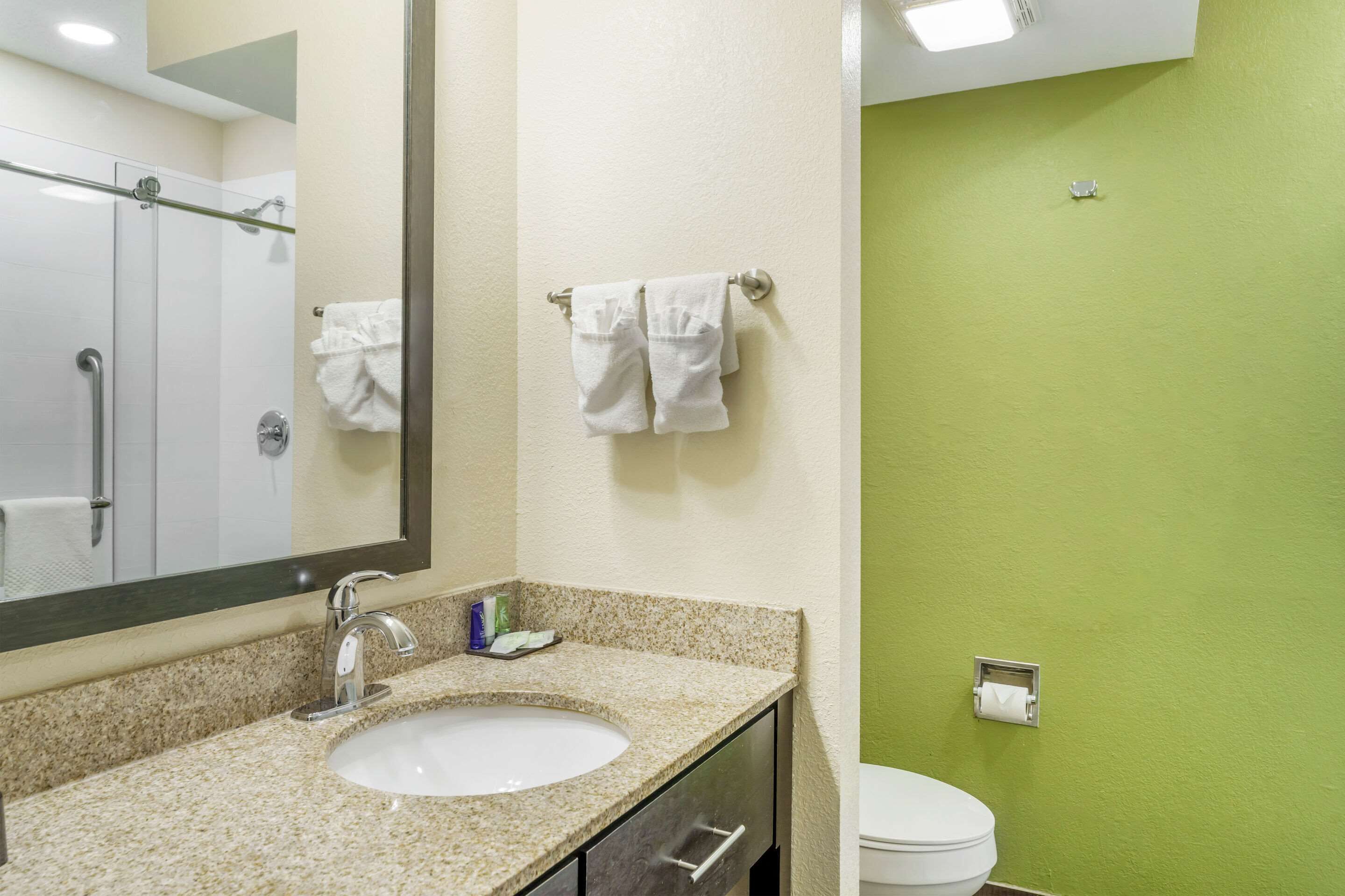 free toiletries, hair dryer, towels, soap