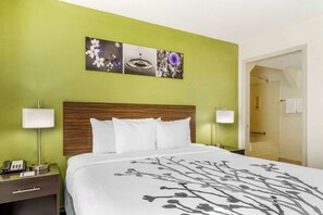 Room, 1 Queen Bed, Non Smoking | Desk, laptop workspace, blackout drapes, soundproofing