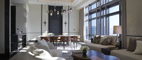 Presidential Studio Suite, 1 King Bed | Down comforters, minibar, in-room safe, individually decorated