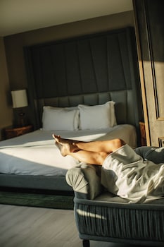 Frette Italian sheets, premium bedding, down comforters, pillowtop beds at Viceroy Washington DC