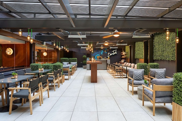 Outdoor banquet area