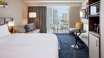 Premium bedding, in-room safe, blackout curtains, soundproofing