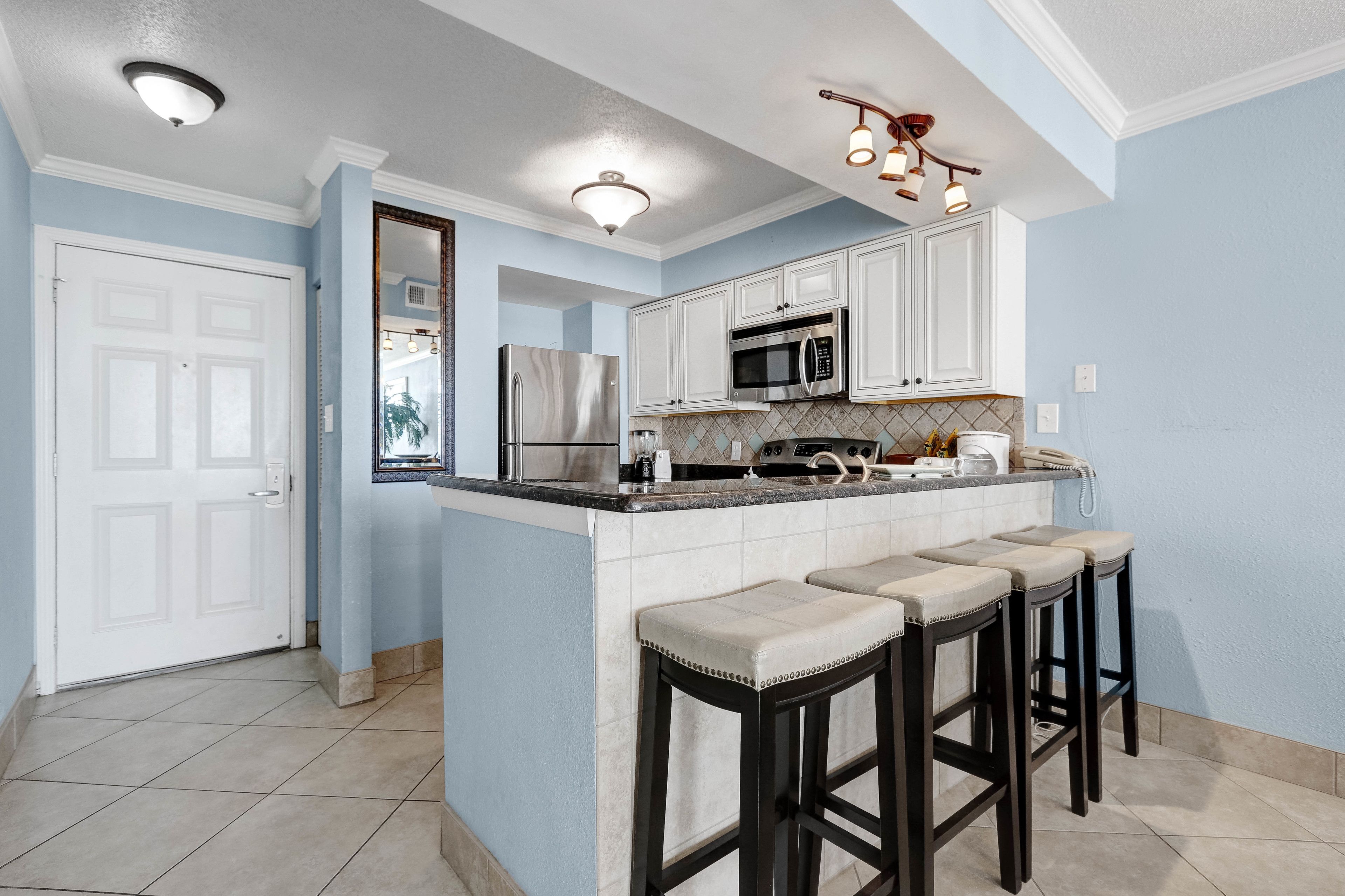 2 bedrooms, in-room safe, blackout curtains, iron/ironing board