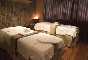 Steam room, body treatments, aromatherapy, facials, reflexology
