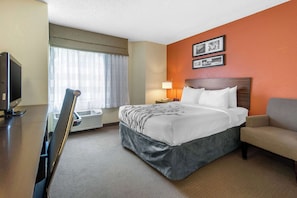 Room, 1 Double Bed, Accessible, Non Smoking (Roll-In Shower) | Premium bedding, desk, laptop workspace, blackout curtains - Sleep Inn Sarasota North (Sarasota)