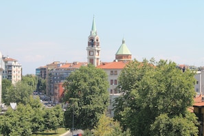 Vue sur la ville depuis l’hébergement