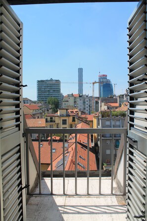 Vue sur la ville depuis l’hébergement