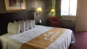 Desk, iron/ironing board, cribs/infant beds, rollaway beds