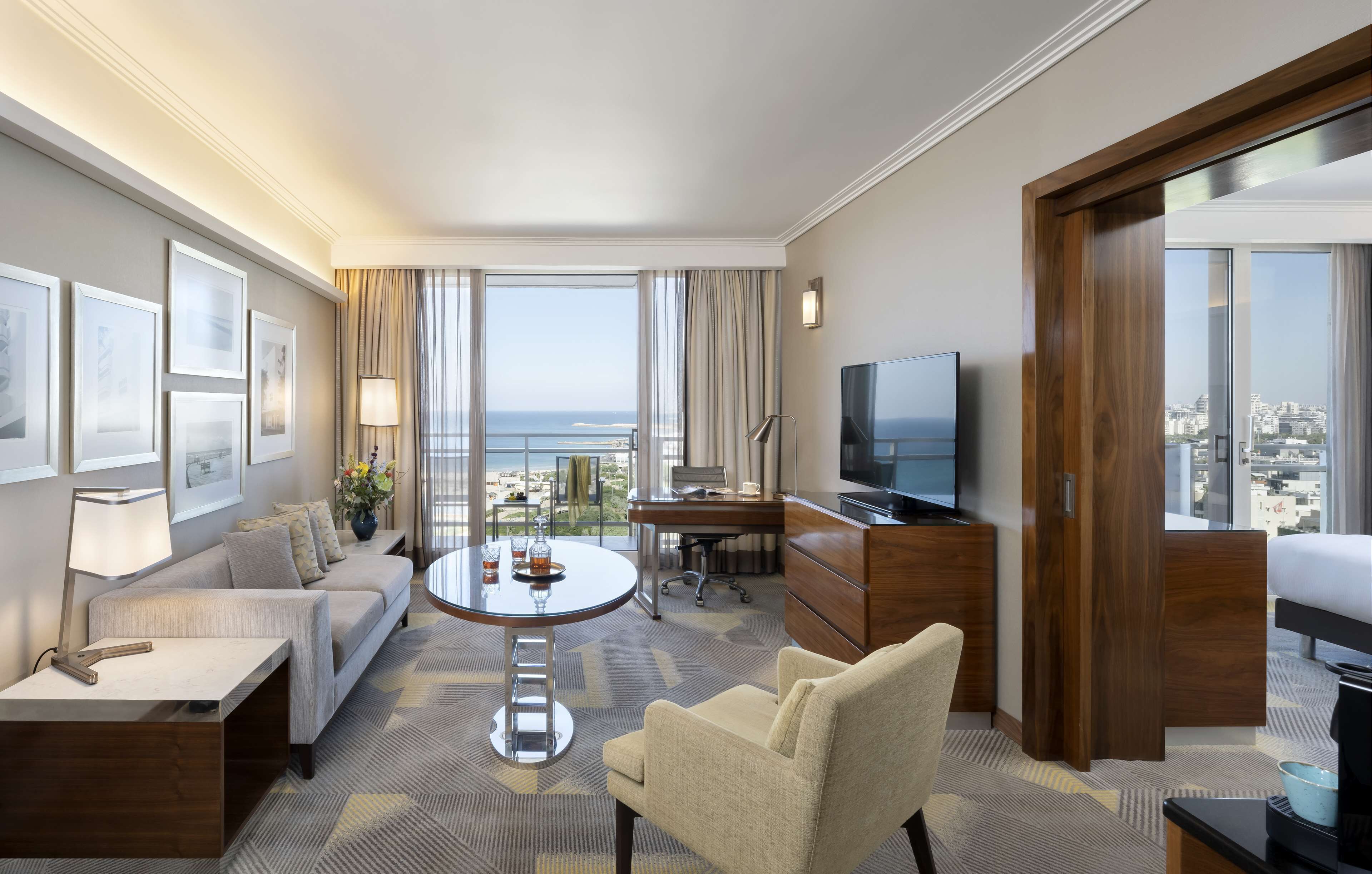 plaza executive sea view suite | living area | lcd tv, pay films