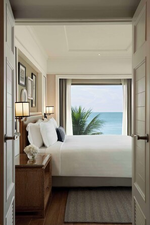 Ropa de cama de alta calidad y minibar 