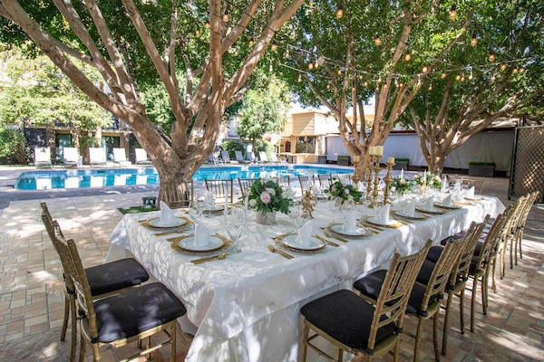 Área externa para banquete