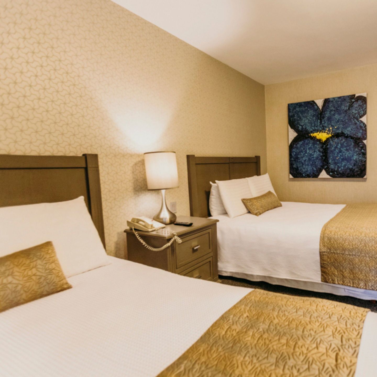 Ropa de cama de alta calidad, colchones con acolchado adicional, minibar
