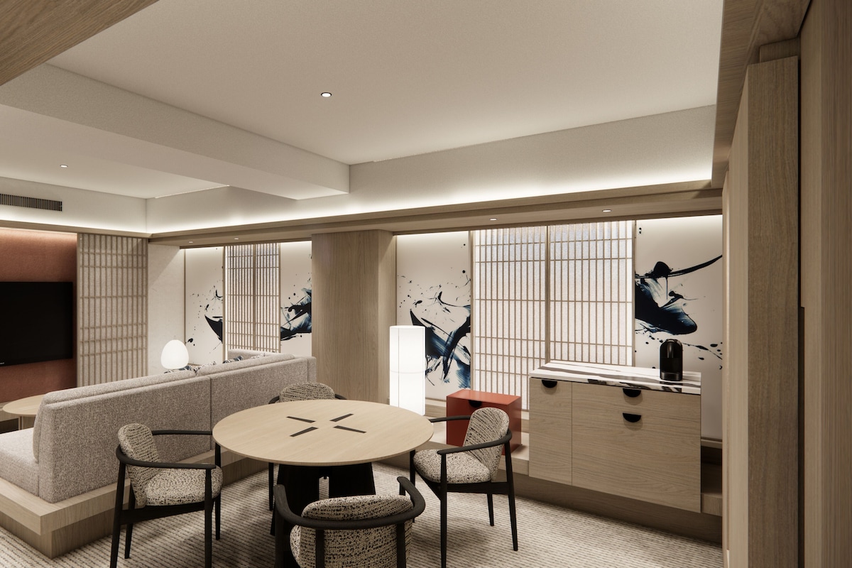 Signature suite, 2 eenpersoonsbedden, niet-roken | Luxe beddengoed, een kluis op de kamer, een bureau, een laptopwerkplek