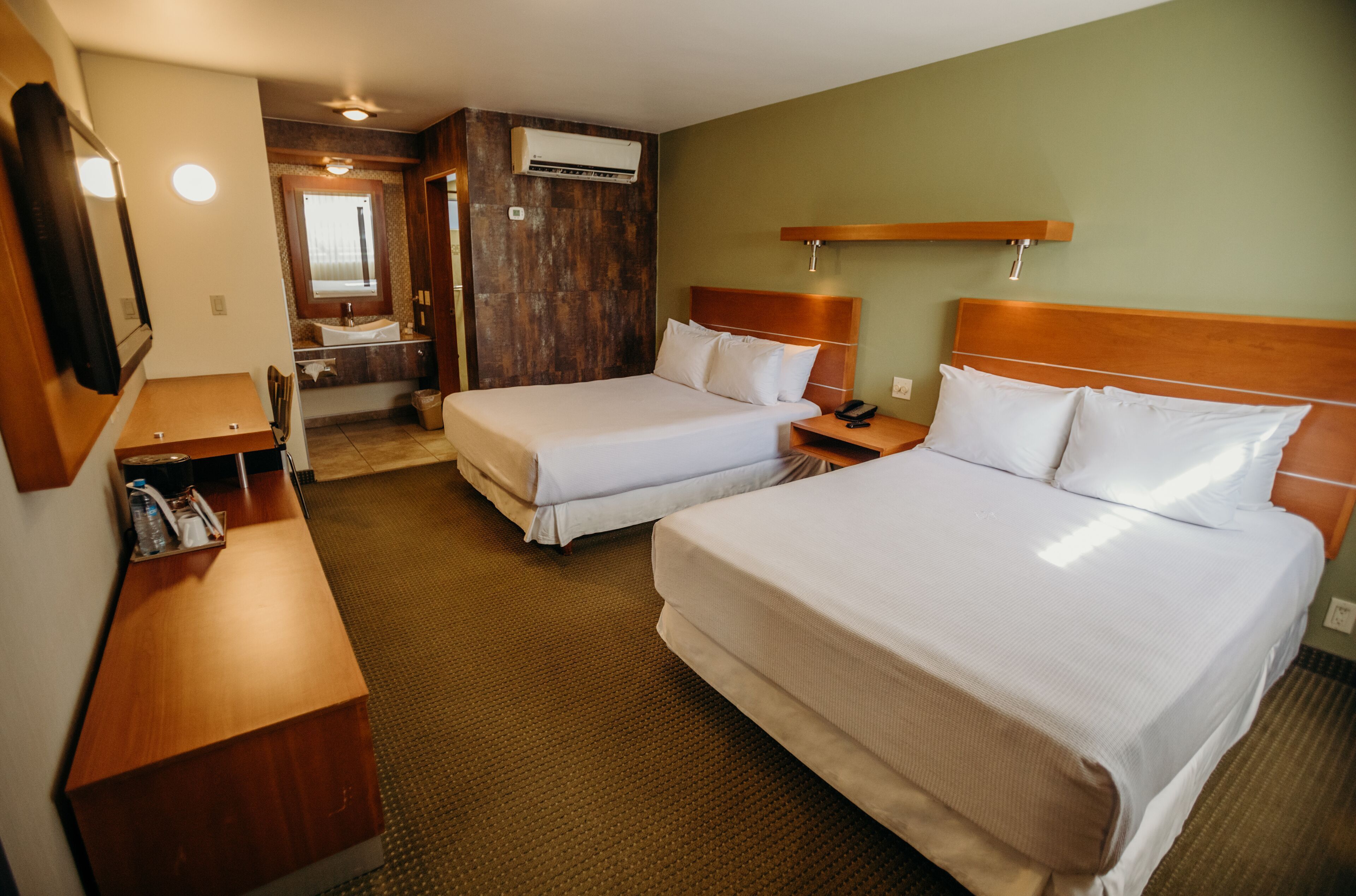 In-room safe, desk, laptop workspace, blackout drapes