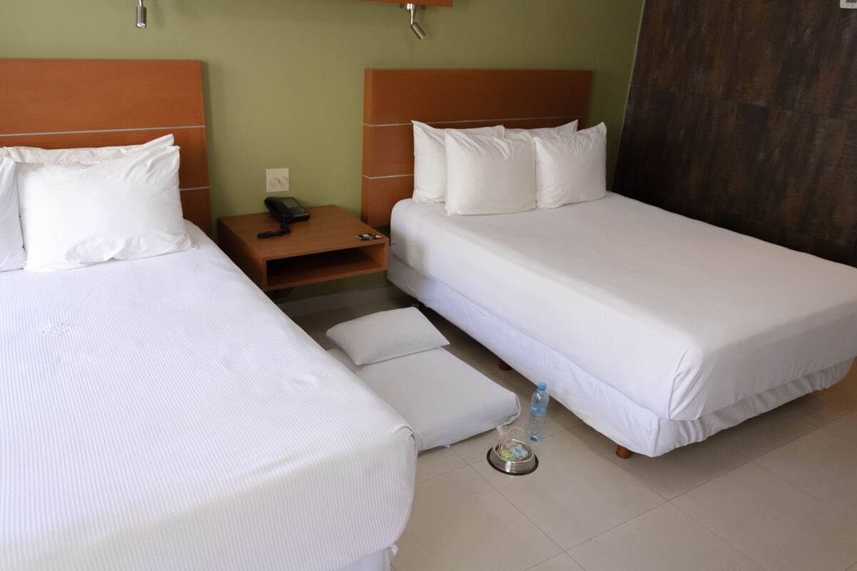 In-room safe, desk, laptop workspace, blackout drapes