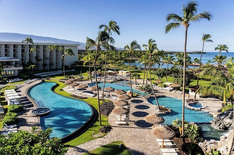 3 piscinas externas. Waikoloa Beach Marriott Resort & Spa