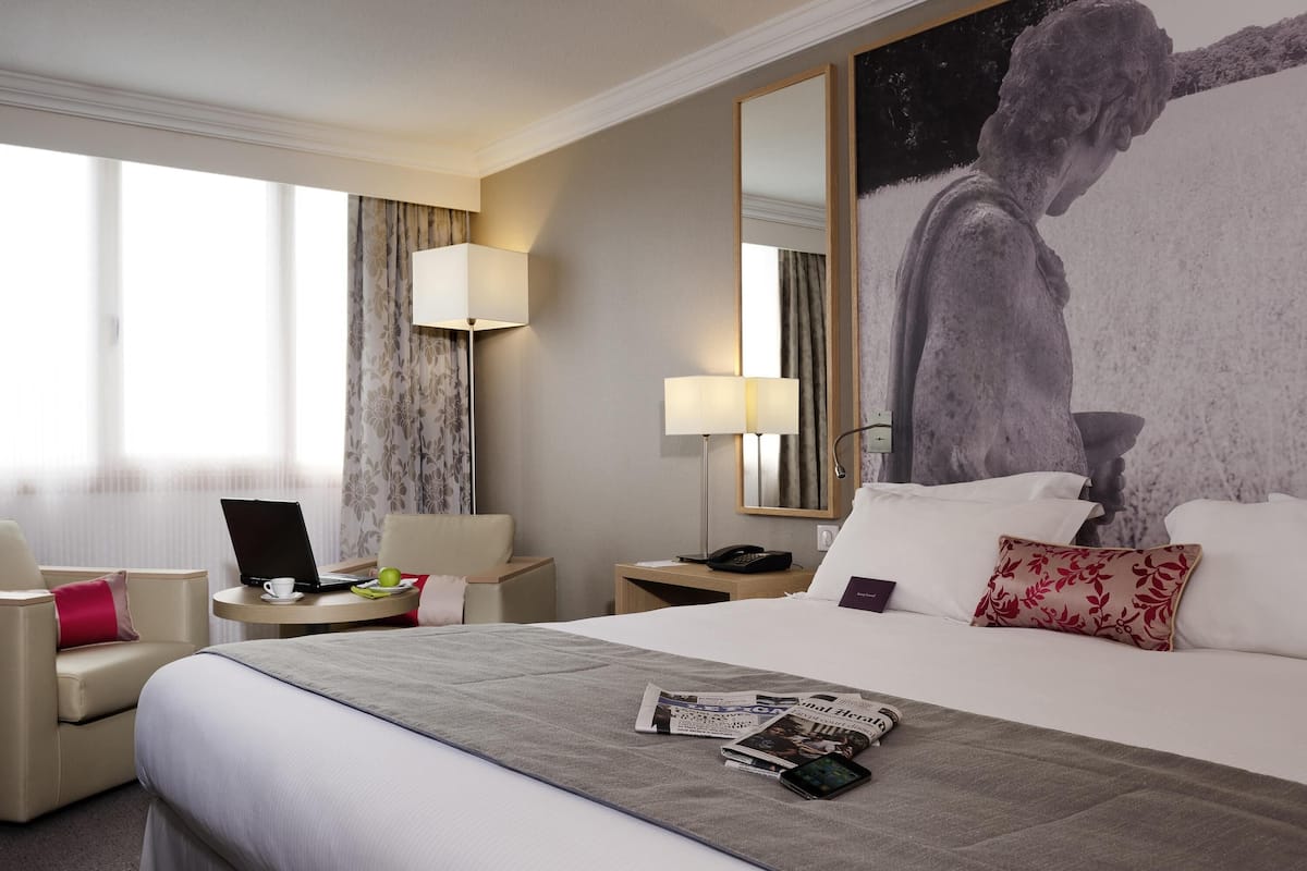 classic room, 2 double beds | premium bedding, in-room safe, desk, blackout curtains