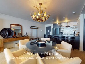 Kondominium Premier | 1 kamar tidur, seprai premium, brankas, dan didekorasi berbeda-beda