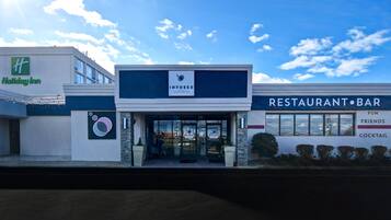 A Holiday Inn hotel and an INFUSED restaurant/bar.
