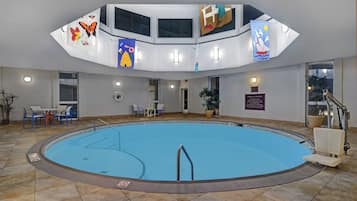 Indoor pool, seasonal outdoor pool