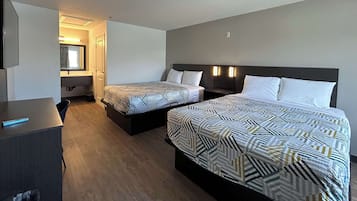 Blackout drapes, iron/ironing board, free WiFi, bed sheets